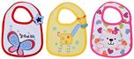 Baby Bucket Soft Cotton Baby Bibs Set of 3 (White)