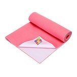 Bey Bee Just Dry Baby Care Waterproof Bed Protector Sheet - Medium (Salmon Rose)