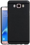Jkobi 360* Protection Premium Dotted Designed Soft Rubberised Back Case Cover for Samsung Galaxy J7 2016 -Black