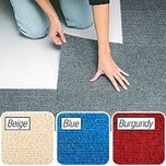 Peel and Stick Beige Berber Carpet Tiles 12