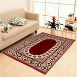 New Style Mills Maroon Velvet Carpet(154 cm  X 214 cm)