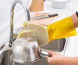 OKS Model No.1010 Latex Sponge Cleaning Glove Scrubber, 1 Piece Right Hand