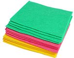 Home Cube Multipurpose Absorbent Cleaning Wipes. Set of 12 (Assorted Colors).