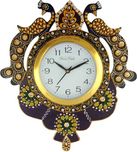 DivineCrafts Analog Wall Clock(Multicolor, With Glass)