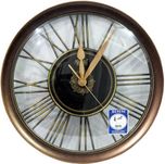 Ajanta Analog Wall Clock(golden, With Glass)