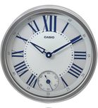 Casio Analog Wall Clock(Silver, With Glass)