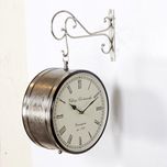 RoyalsCart Double Sided Railway Station/Platform Analog Wall Clock