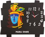 Sonic Plastic 401 Krishna Analog Wall Clock (35 cm x 29 cm)