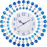 eCraftIndia Analog Wall Clock(Metallic, With Glass)