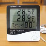 Abtrix HTC-2 Digital LCD Temperature Thermometer Humidity Meter Clock with sencer cable