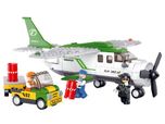 Sluban Mini Transport Plane Goods Delivery Aircraft Aviation Building Blocks, Multi Colour