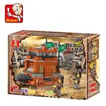 Sluban RED CLIFF-138PCS ( M38-B0260 ) (Lego compatible)