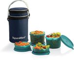 Signoraware Executive Lunch Box  - 180 ml, 450 ml Plastic Food Storage(Pack of 4, Blue)