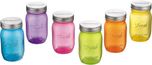 MasterCook Fresh Mason Jar  - 500 ml Plastic Food Storage(Pack of 6, Multicolor)
