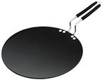 Usha Shriram Roti Tawa Hard Anodised SS Rod With Sleeve for Gas, 250mm (Black)