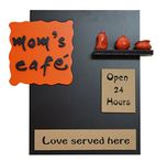 Karigaari India Wood and Polyresine Moms Cafe Kitchen Name plate