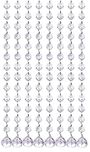 Discount4product Crystal Beaded Curtain With Steel Ring
