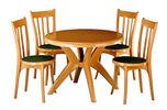 Mavi Beautifull Dinning Chair Table Set In Beige