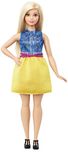 Barbie Fashionistas Doll 22 Chambray Chic - Curvy, Multi Color