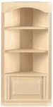 Houseworks, Ltd. Dollhouse Miniature Three-Shelf Corner Bookcase