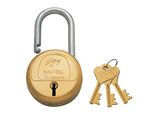 Godrej Locks 6 Leverss Long Shackle - 3 Keys (Brass)