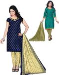 Drapes Cotton Printed Salwar Suit Dupatta Material(Un-stitched)