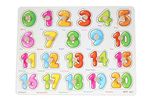 Baybee Wooden Numbers (1-20) With Knob