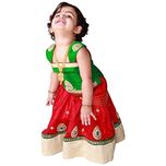 Carty Shop Baby Girls Lehenga Choli (Green-18_Green_18-24 Months)