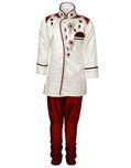 AJ Dezines Kids Sherwani Set for Boys (9045_CREAM_2)