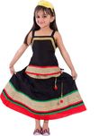 Magnus Girls Lehenga Choli Ethnic Wear Embroidered Lehenga Choli(Multicolor, Pack of 1)