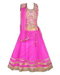My Lil Princess Baby Girls Birthday Party wear Frock Dress_Pink Lehenga Choli_Net Fabric_5 -6 Years