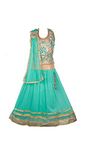 My Lil Princess Baby Girls Birthday Party wear Frock Dress_Green Lehenga Choli_Net Fabric_5-6 Years