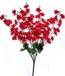 Fourwalls Artificial Peach Blossom Flower Bunch (7 Branches, Pink)