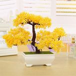 Hyperboles Bonsai Tree Pine in Pot Artificial Flower Plant Office and Home Decor 18cm/7in