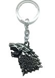 SmallAll Silver Game of Thrones, House Stark Direwolf Shape Keyring & Keychain