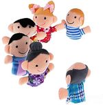 Kuhu Creations Supreme Baby Story Telling Puppet Toys, Happy Family (6 Pieces)