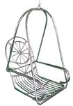 Kaushalendra Garden Zula Swing Hanging Stainless Steel Hammock Chair With Accessory (Silver)