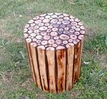 Mywoodkart Wooden Log Stool Round