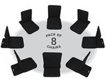 Friends of Meditation Back Jack Meditation Chair (Pack of 8 BJ Black)