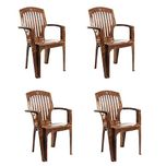 Cello Commander Set of 4 Chairs (Sandalwood Brown)
