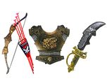 HALO NATION Bahubali Warrior Set - Knights Fancy Dress Kids Cosplay - Bow Archery, Sword & Armour Set