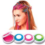 Abtrix Hot Huez Temporary Hair Chalk Set of 4 Colors Hues Of Temporary Compact Chalks
