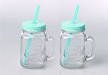 ROXX MASON JAR 4 PC SET (BLUE)