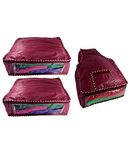 Kuber Industries Saree Cover 2 Pcs & Blouse Cover (Total 3 Pcs Set)