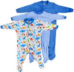 Minni Berry Long Sleeve Cotton Sleep Suit Romper Set of 3 For Boy (6-9M)