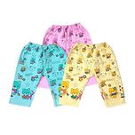Littly Cotton Baby Pajamas/Leggings, Pack of 3 (Multicolor)