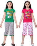 Sini Mini Kids Nightwear Girls Printed Cotton
