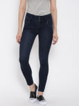 Devis Women Navy Slim Fit High-Rise Clean Look Ankle-Length Jeans
