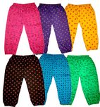 KIFAYATI BAZAR Cotton Lycra Capri for Women and Girls Pack of 6 (7-8 Years)