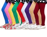 IndiWeaves Girls Super Soft Cotton Leggings (Set of -9)